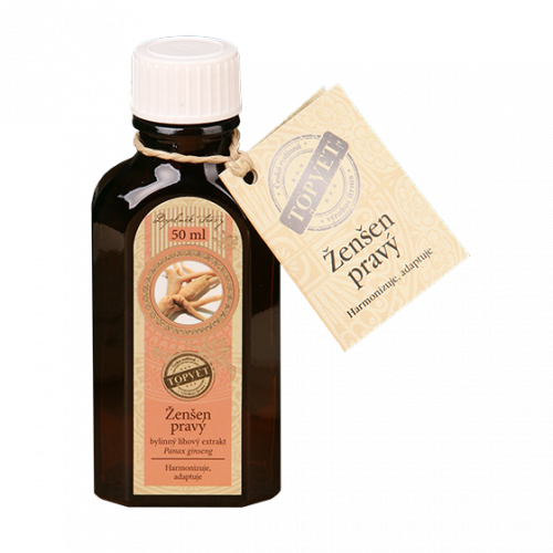 TOPVET Ženšen tinktúra - kvapky 50ml 50 ml