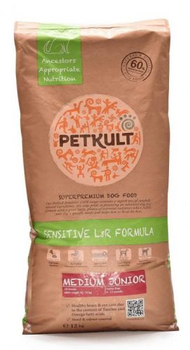 PETKULT dog  MEDIUM JUNIOR lamb/rice - 12kg