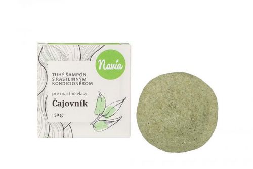 Navia Tuhý Šampón s Kondicionérom - Čajovník XXL (pre MASTNÉ vlasy) 50 g