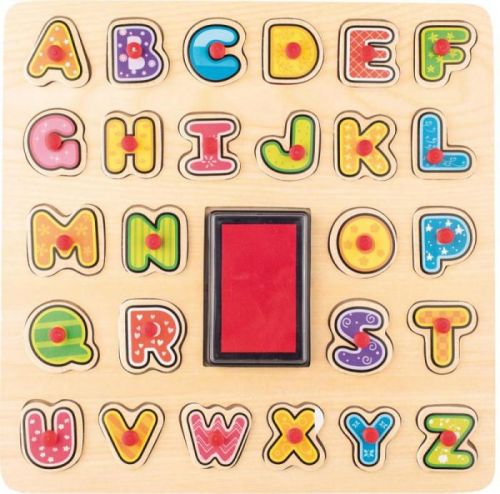 WOODY Razítka/Puzzle ABC