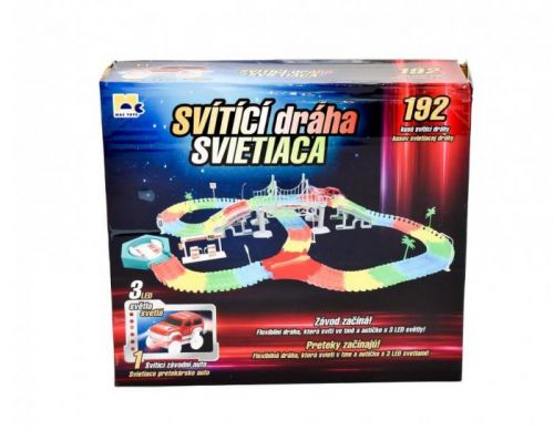 MAC TOYS Svietiace dráha, 192 dielov