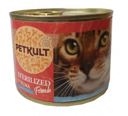 PETKULT  cat konz.  STERILISED  tuňák - 185g