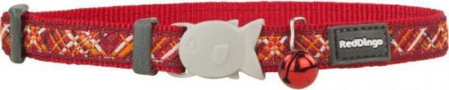 Obojek RD  cat FLANNO red - 1,2/20-32cm