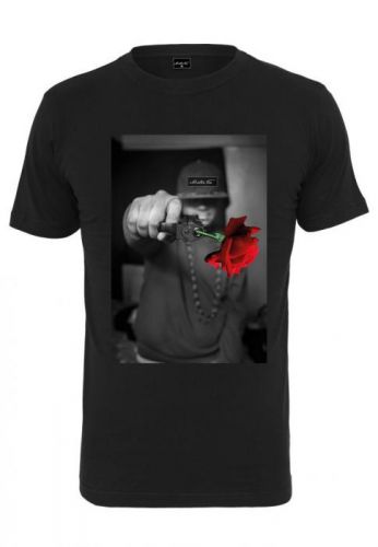 Tričko Mister Tee Pistol Rose - čierne, S