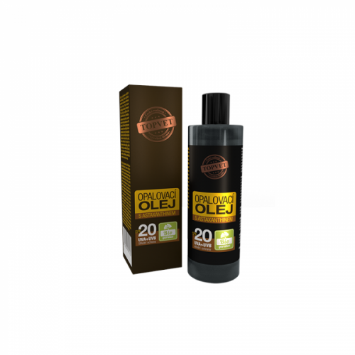 TOPVET Opaľovací olej s astaxantínom SPF20 100ml 100 ml