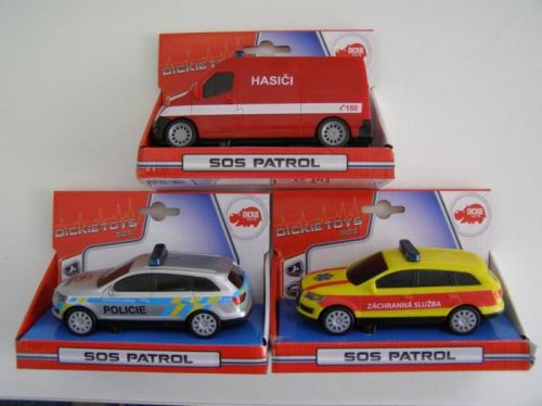 Dickie Auto SOS 14 cm, česká verzia, viac druhov