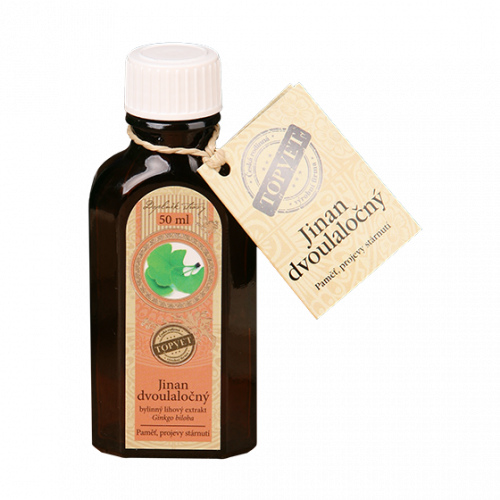 TOPVET Ginko tinktúra - kvapky 50ml 50 ml