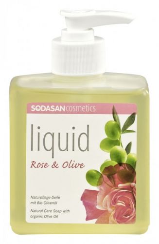 SODASAN BIO TEKUTÉ MYDLO NA RUKY RUŽA - OLIVA 300ML 300 ml