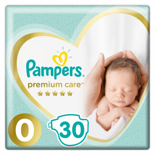 PAMPERS Premium Care 0 NEWBORN 30 ks (do 2,5 kg) - jednorazové plienky