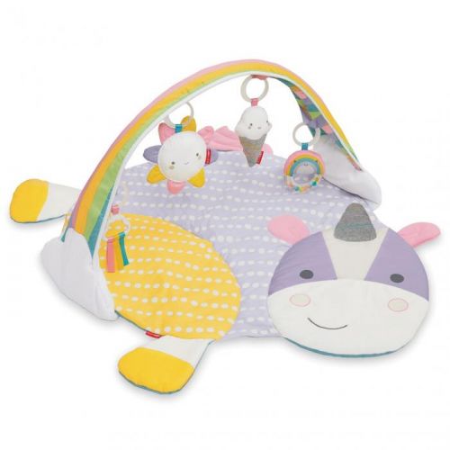 SKIP HOP Deka na hranie 4 hračky, vankúšik Jednorožec 0 m+