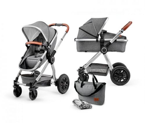 KINDERKRAFT Kombinovaný kočík 2v1 Veo – Gray