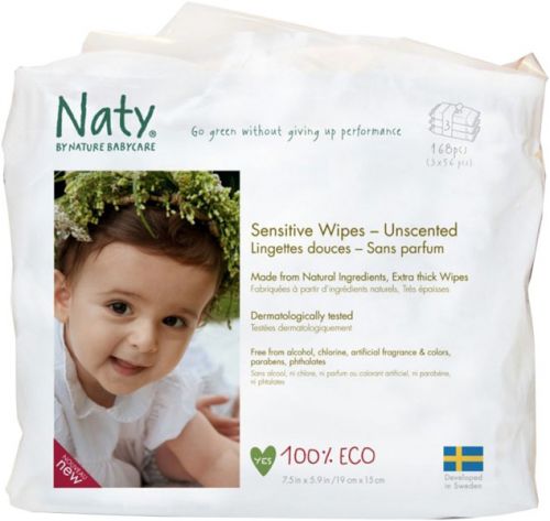 NATY NATURE BABYCARE Detské vlhčené obrúsky 3x56 ks