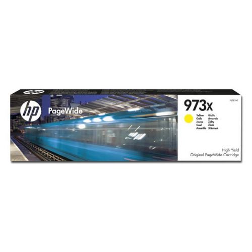 HP originál ink F6T83AE, HP 973X, yellow, 7000str., 82ml, HP PageWide Pro 452, Pro 477