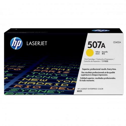 HP originál toner CE402A, yellow, 6000str., HP 507A, HP LaserJet Enterprise 500 color M551