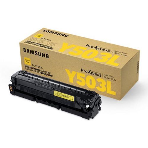 HP originál toner SU491A, CLT-Y503L, yellow, 5000str., Y503L, high capacity, Samsung ProXpress C3060FR, C3010ND