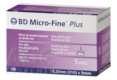 BD Micro Fine Plus inzulínové ihly 31g ihly do aplikátorov inzulínu 10x10ks