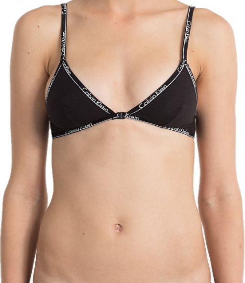 Calvin Klein Dámska podprsenka Triangle Front Closure QF1752E-001 Black S