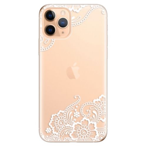 Odolné silikónové puzdro iSaprio - White Lace 02 - iPhone 11 Pro