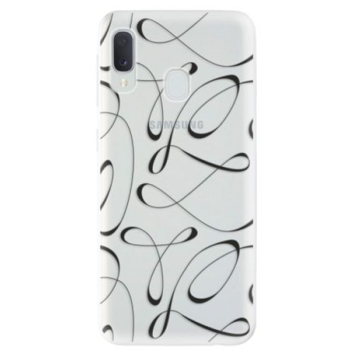 Odolné silikónové puzdro iSaprio - Fancy - black - Samsung Galaxy A20e