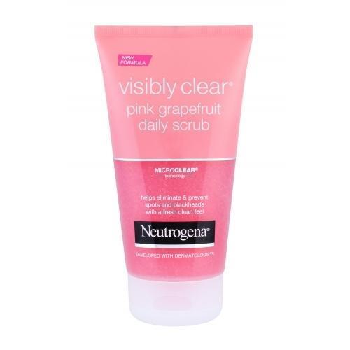 Neutrogena Visibly Clear Pink Grapefruit 150 ml peeling pre ženy na veľmi suchú pleť; na problematickú pleť s akné