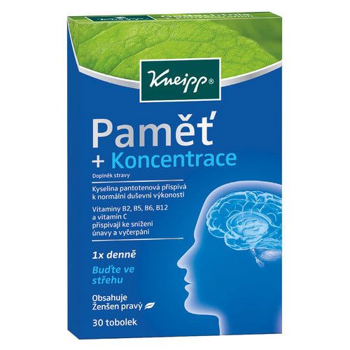 Kneipp Pamäť + Koncentrácia 30 kapsúl