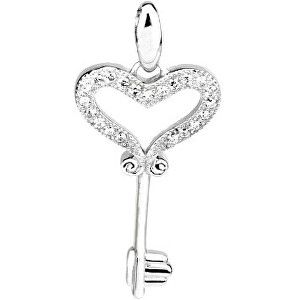 Silvego Prívesok kľúč s micro Zirconia JJJP0244