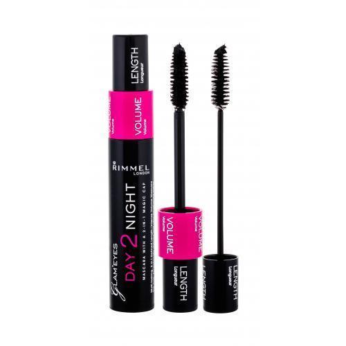 Rimmel London Day 2 Night 9,5 ml riasenka pre ženy 001 Black objemová riasenka; predlžujúca riasenka