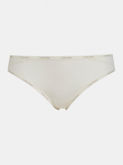 Krémové nohavičky s krajkou Calvin Klein Underwear