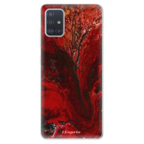 Odolné silikónové puzdro iSaprio - RedMarble 17 - Samsung Galaxy A51
