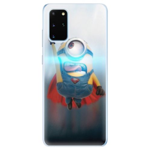 Odolné silikónové puzdro iSaprio - Mimons Superman 02 - Samsung Galaxy S20+