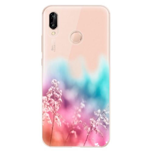 Odolné silikónové puzdro iSaprio - Rainbow Grass - Huawei P20 Lite