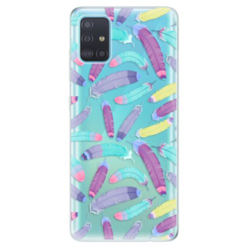Odolné silikónové puzdro iSaprio - Feather Pattern 01 - Samsung Galaxy A51