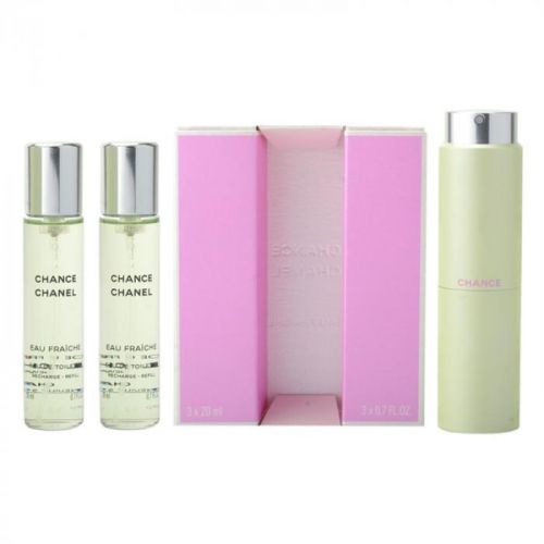 Chanel Chance Eau Fraîche toaletná voda (1x plniteľná + 2x náplň) pre ženy 3x20 ml
