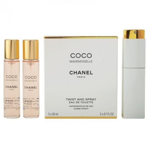 Chanel Coco Mademoiselle toaletná voda (1x plniteľná + 2x náplň) pre ženy 3x20 ml