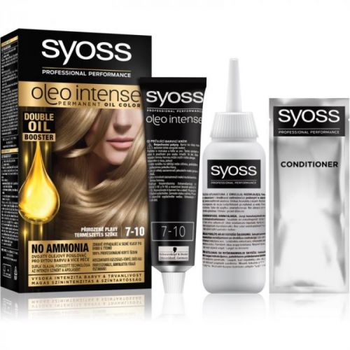 Syoss Oleo Intense permanentná farba na vlasy s olejom odtieň 7-10 Natural Blond