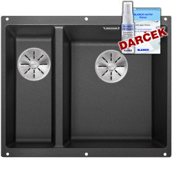 BLANCO SUBLINE 340/160-U antracit, vanička vpravo