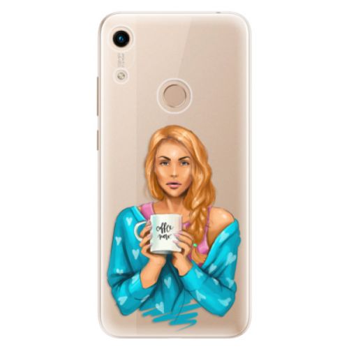 Odolné silikónové puzdro iSaprio - Coffe Now - Redhead - Huawei Honor 8A