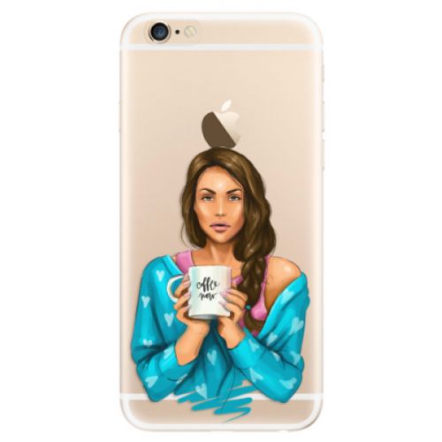Odolné silikónové puzdro iSaprio - Coffe Now - Brunette - iPhone 6/6S