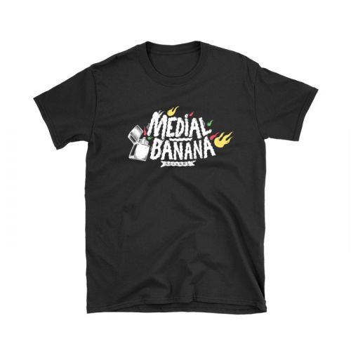 Medial Banana - Tričko Banana Blaze - Muž, Čierna, S