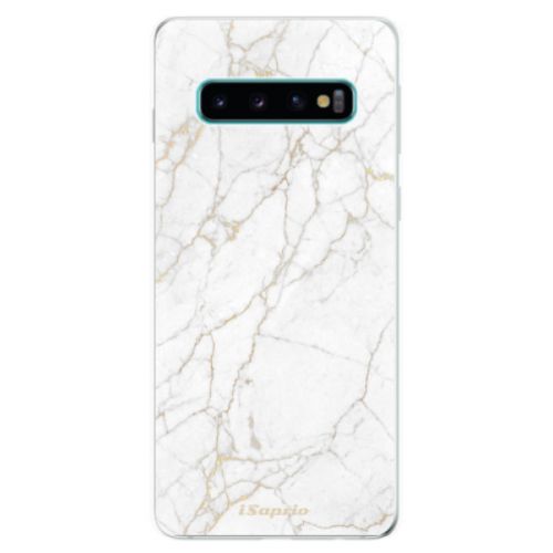 Odolné silikonové pouzdro iSaprio - GoldMarble 13 - Samsung Galaxy S10