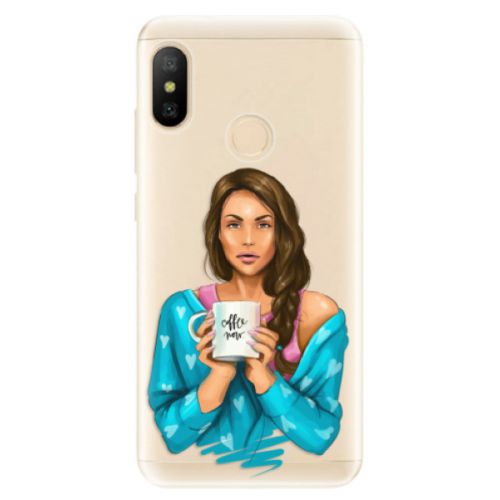 Odolné silikónové puzdro iSaprio - Coffe Now - Brunette - Xiaomi Mi A2 Lite