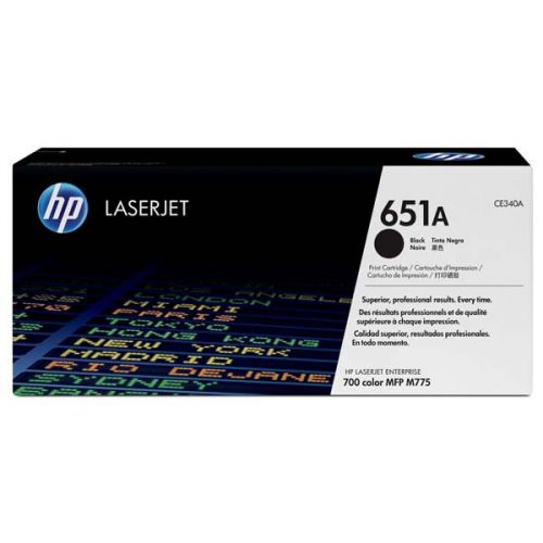 HP originál toner CE340A, black, 13500str., HP 651A, HP LaserJet Enterprise 700 color MFP M775dn, M775f