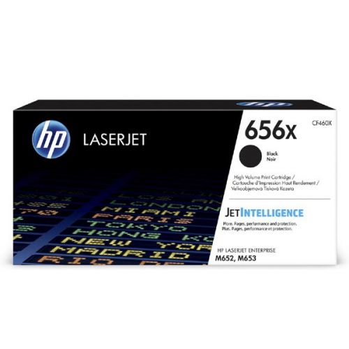 HP originál toner CF460X, black, 2700str., HP 656X, high capacity, HP LaserJet Enterprise M652,652dn,652n,653,653dn,653x