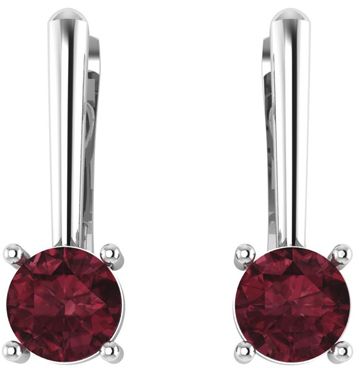 Beneto Strieborné náušnice s granátmi GRAAGUC1935