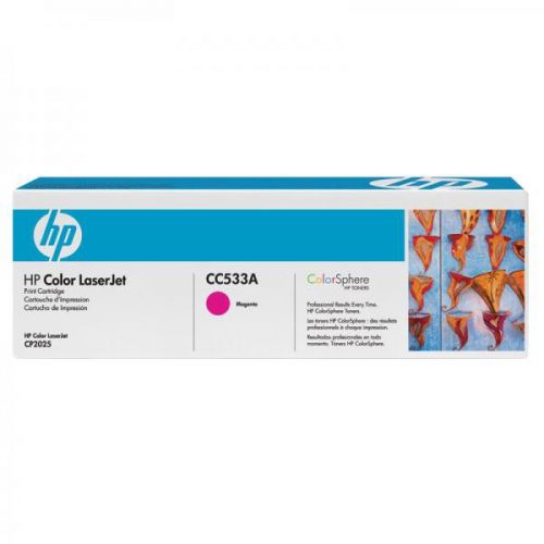 HP originál toner CC533A, magenta, 2800str., HP 304A, HP Color LaserJet CP2025, CM2320