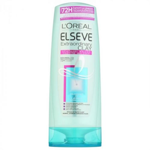 L’Oréal Paris Elseve Extraordinary Clay čistiaci balzam pre rýchlo sa mastiace vlasy 400 ml