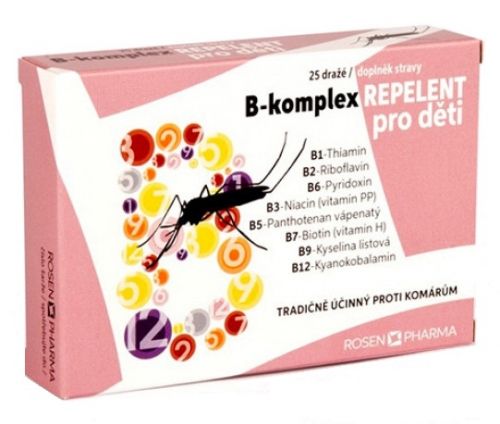 RosenPharma B-komplex REPELENT pre deti 25 tbl