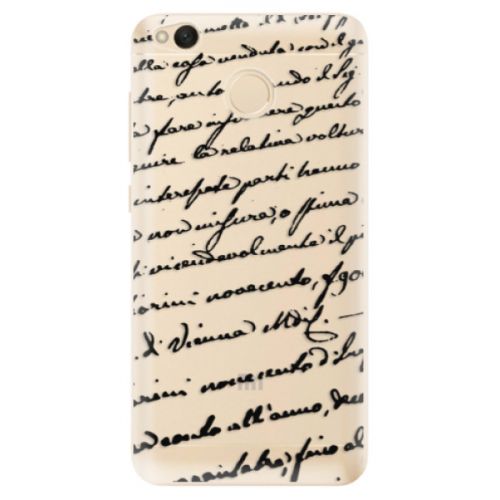 Odolné silikónové puzdro iSaprio - Handwriting 01 - black - Xiaomi Redmi 4X