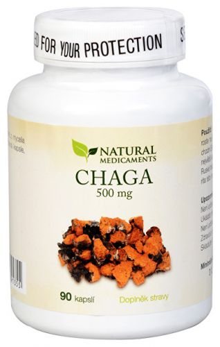 Natural Medicaments Chaga 500 mg 90 kapslí