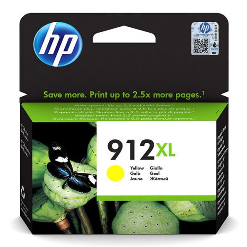 HP originál ink 3YL83AE, HP 912XL, yellow, 825str., high capacity, HP Officejet 8012, 8013, 8014, 8015 Officejet Pro 802